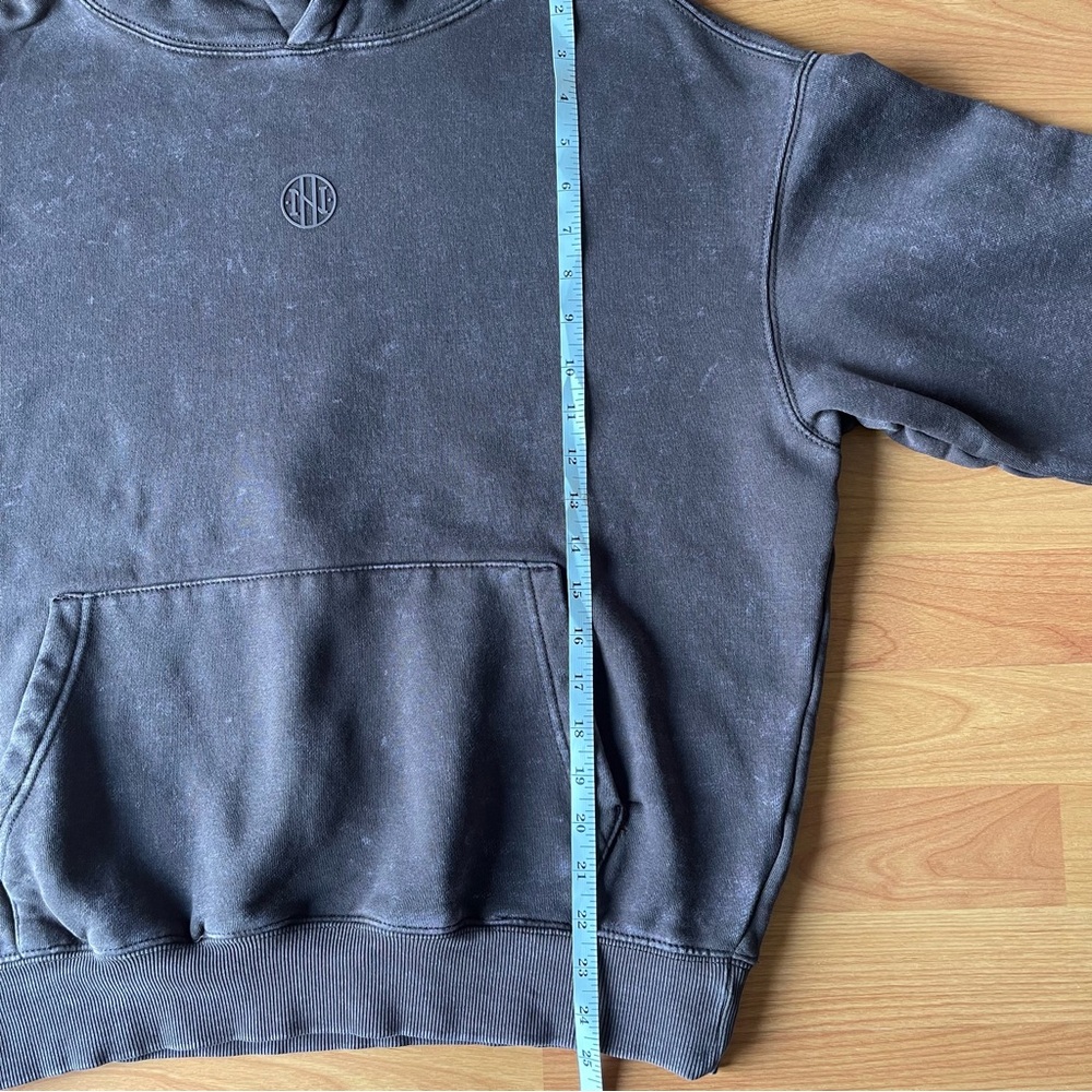 NINTH HALL Women’s Boxy Dark Brown Hoodie Size Small - Picture 7 of 9